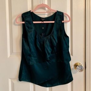 Talbots Silk Ruffle Tank Top